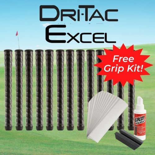 Winn Excel Wrap Black, All Sizes within, Free Grip Kit 13 Pack