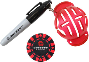 Odyssey Straight Shot Putt Golf Ball Marker Stencil Alignment Tool