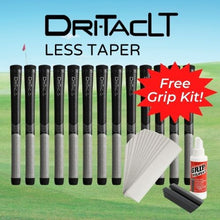 Load image into Gallery viewer, Winn Dri tac Less Tapered Golf Grip, All Sizes Within Free Grip Kit 13 Pack
