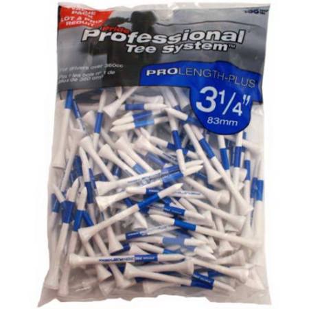 Wooden Golf Tees White and Blue, 75 Tees in bag  3 1/4 Lenth
